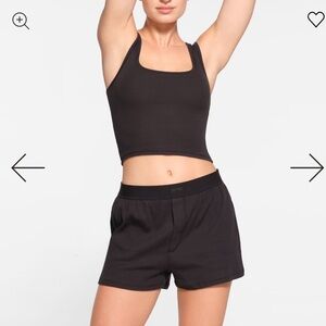 Skims cotton rib loose boxer short NWOT size S